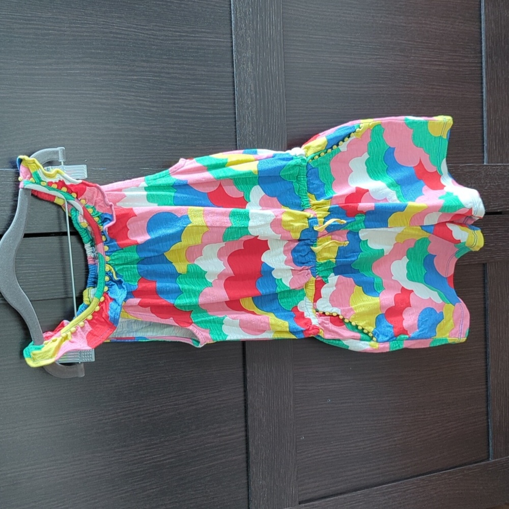 Mini Boden "Charlie Pom" Jersey Romper
